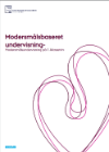Forside til samlet rapport 'Modersmaalsundervisning'