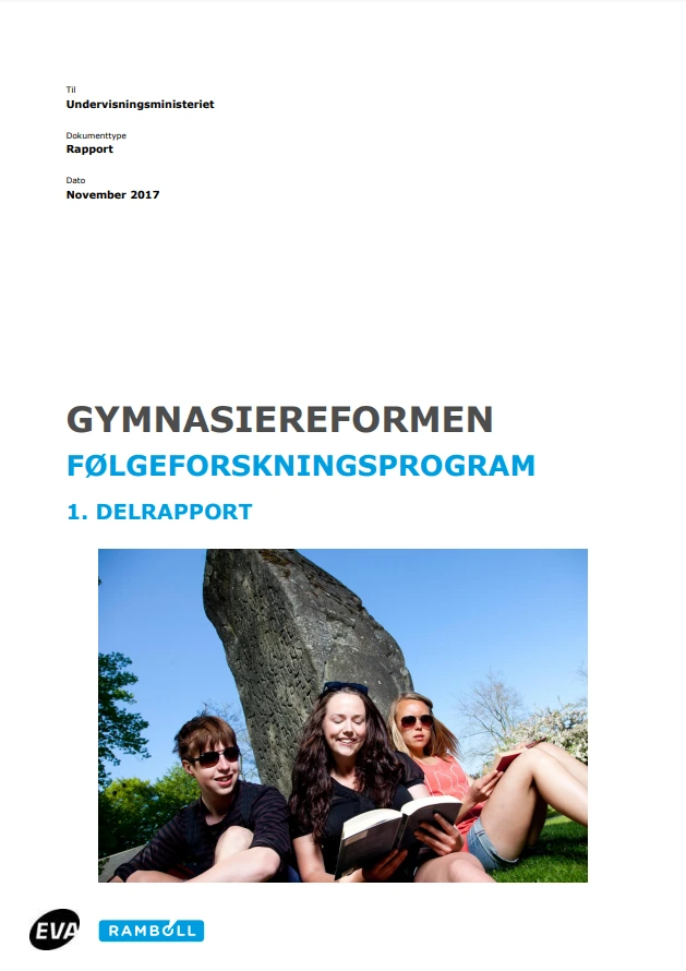 Gymnasiereformens følgeforskningsprogram 1. delrapport | Børne- og ...