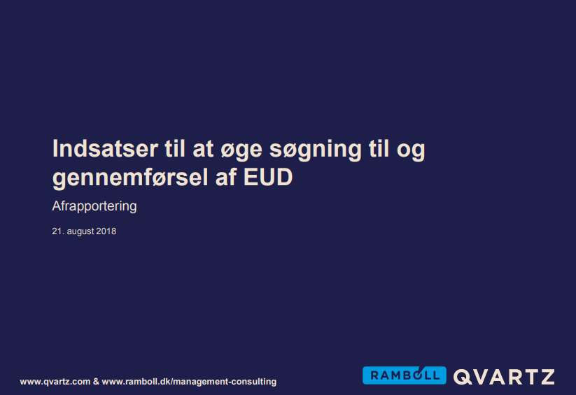 Rapportens forside med titel