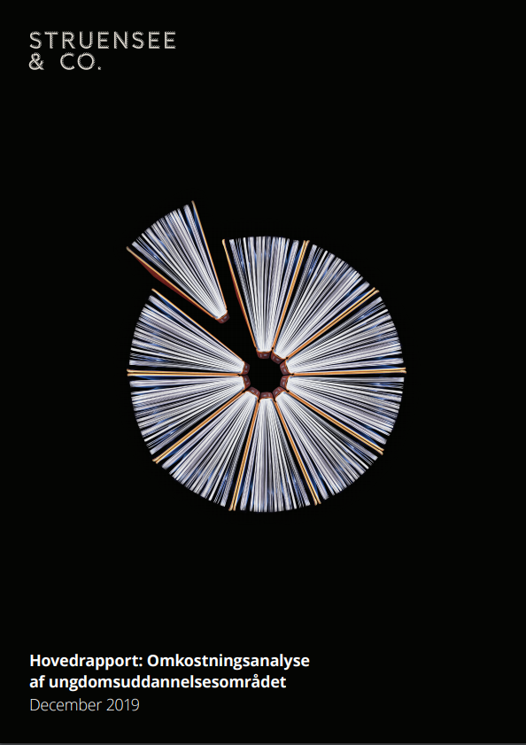Forside til "Hovedrapport: Omkostningsanalyse af uddannelsesområdet 2019