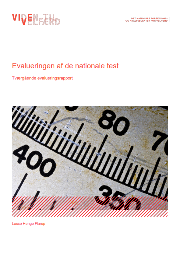 Forside til publikationen "Evalueringen af de nationale test