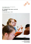 Forside til publikation 'en længere og mere varieret skoledag'